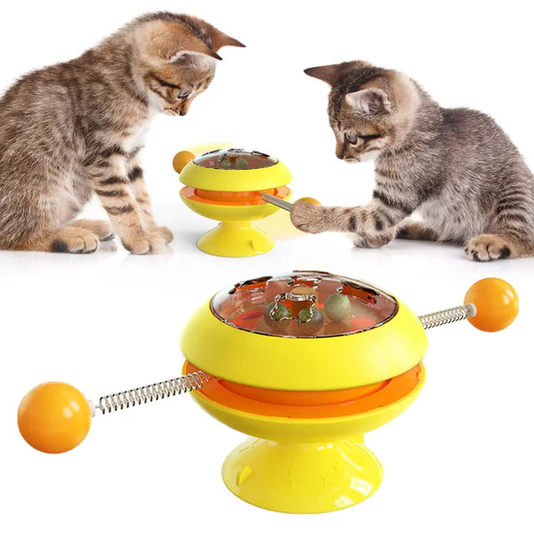 Interaktives Katzenspielzeug Mit Drehbällen – Spielzeug Für Aktive Katzen