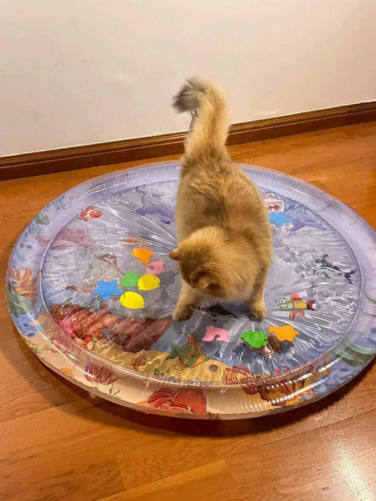 Katzen Spiel&Kühl Wassermatte (rund)