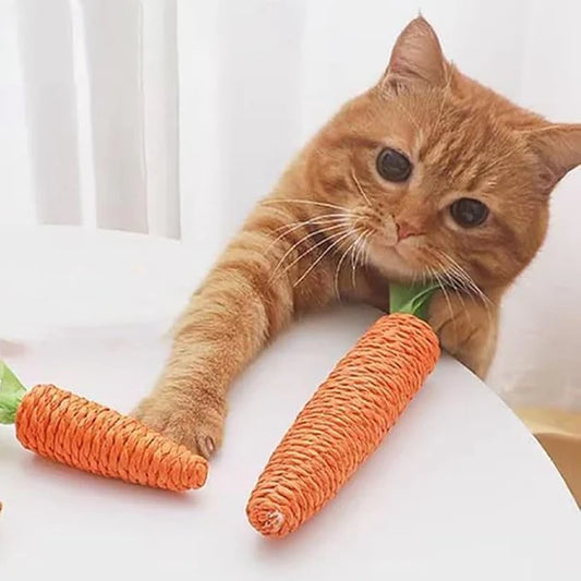 Katzen-Kratzkarotte – Interaktives Sisal-Spielzeug Für Verspielte Stubentiger 13 cm