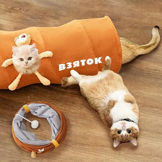 Faltbarer Katzen Spieltunnel
