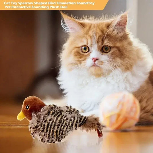 Zwitscherndes Vogelspielzeug für Katzen