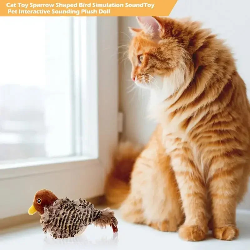 Zwitscherndes Vogelspielzeug für Katzen