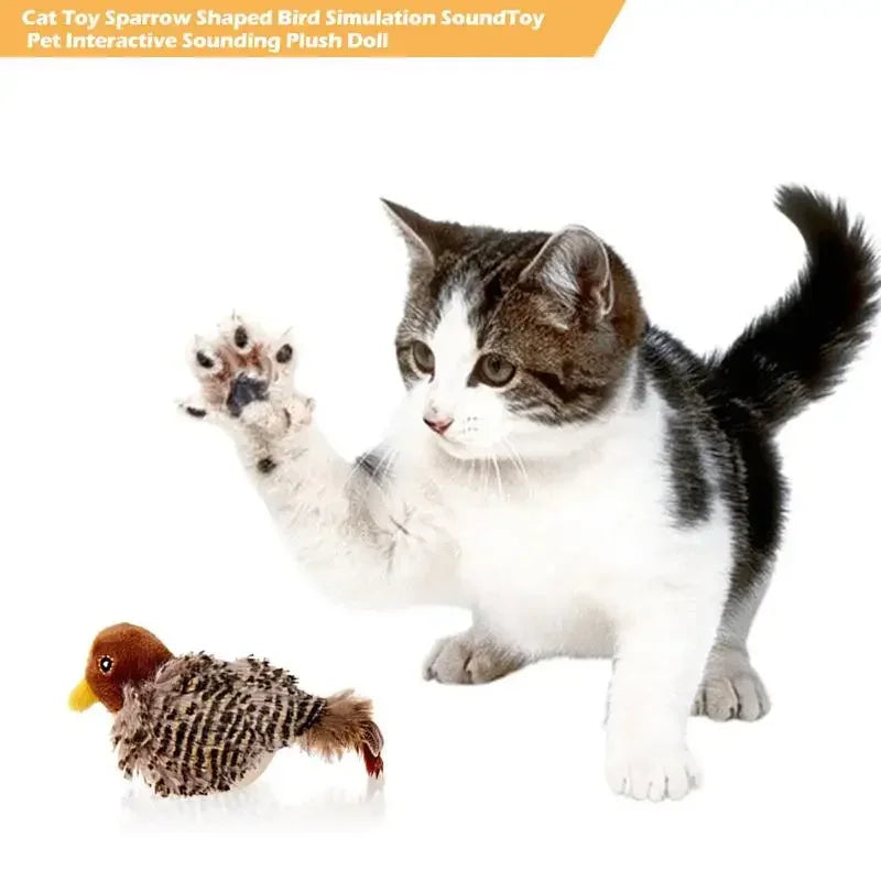 Zwitscherndes Vogelspielzeug für Katzen