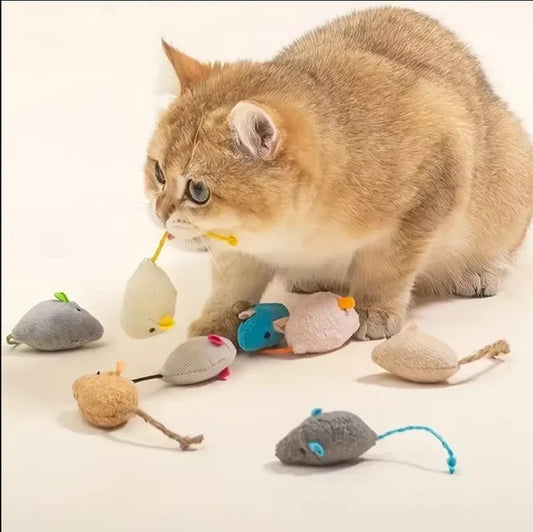 Plüsch-mäuse Katzenspielzeug – Set Aus Weichen Beutemäusen Für Interaktiven Spielspaß 3 Stück