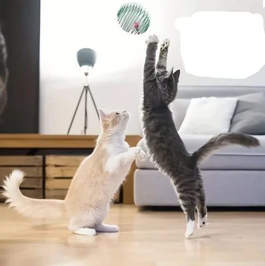 Mäuse In Spiralkäfig – Beutespiel Für Katzen 3 Stück