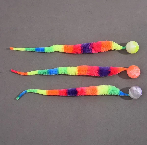 Interaktives Katzenspielzeug Mit Plüschschwanz Und Ball